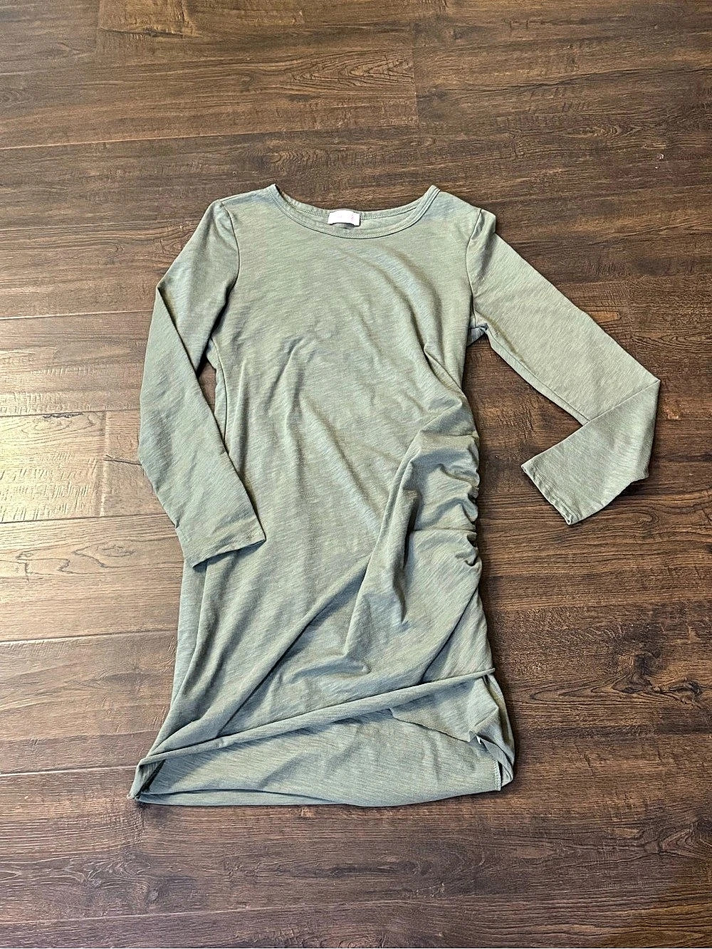Pink Lily Ruched Long Sleeve Mini Dress size medium